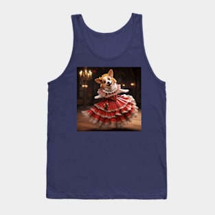 Flamenco Corgi Tank Top